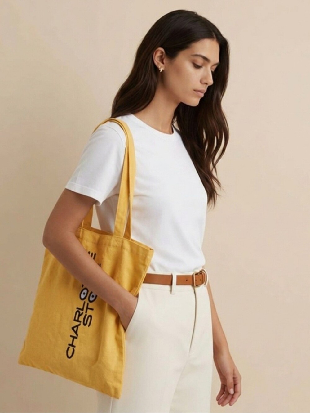 Charlotte Stone Yellow Tote Bag